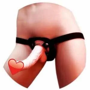 American Whopper 6.5″ Dong Vibrating With Harness