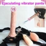 ejaculating strap on dildo vibrator beginner with 21cm flesh big realistic dildo ejaculation suction cup for lesbian sex toy