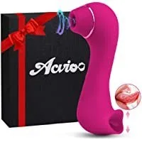 2 IN 1 CLITORAL SUCKING & LICKING G SPOT VIBRATOR